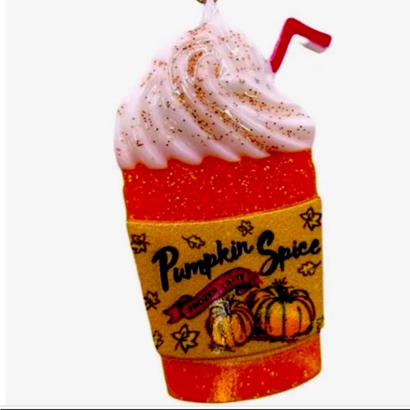 New Betsey Johnson Pumpkin Spice Pendant Fall Latte Crystal Necklace - Picture 1 of 13